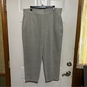 Patagonia Women's Shearling‎ Fleece Crops pants Size XL NWT Salt Grey MSRP: $129